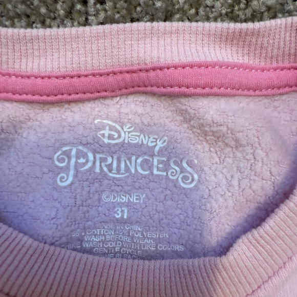 🌼5/$10🌼Disney Princess Pink Sweatshirt 3t - Picture 3 of 5